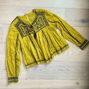 Free People Twilight Mirrored Embellished Jacket